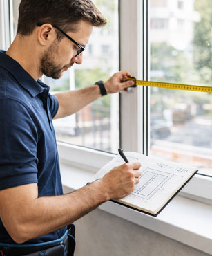 Zaměřovací technik plastových oken a dveří
